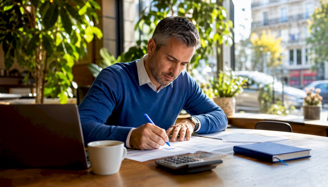 1785212345620_Investor-reviewing-loan-documents-at-desk Investor reviewing loan documents at desk
