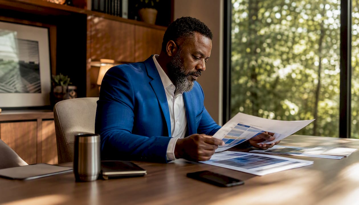 1785555580986_Broker-reviewing-referral-agreements-in-office Broker reviewing referral agreements in office