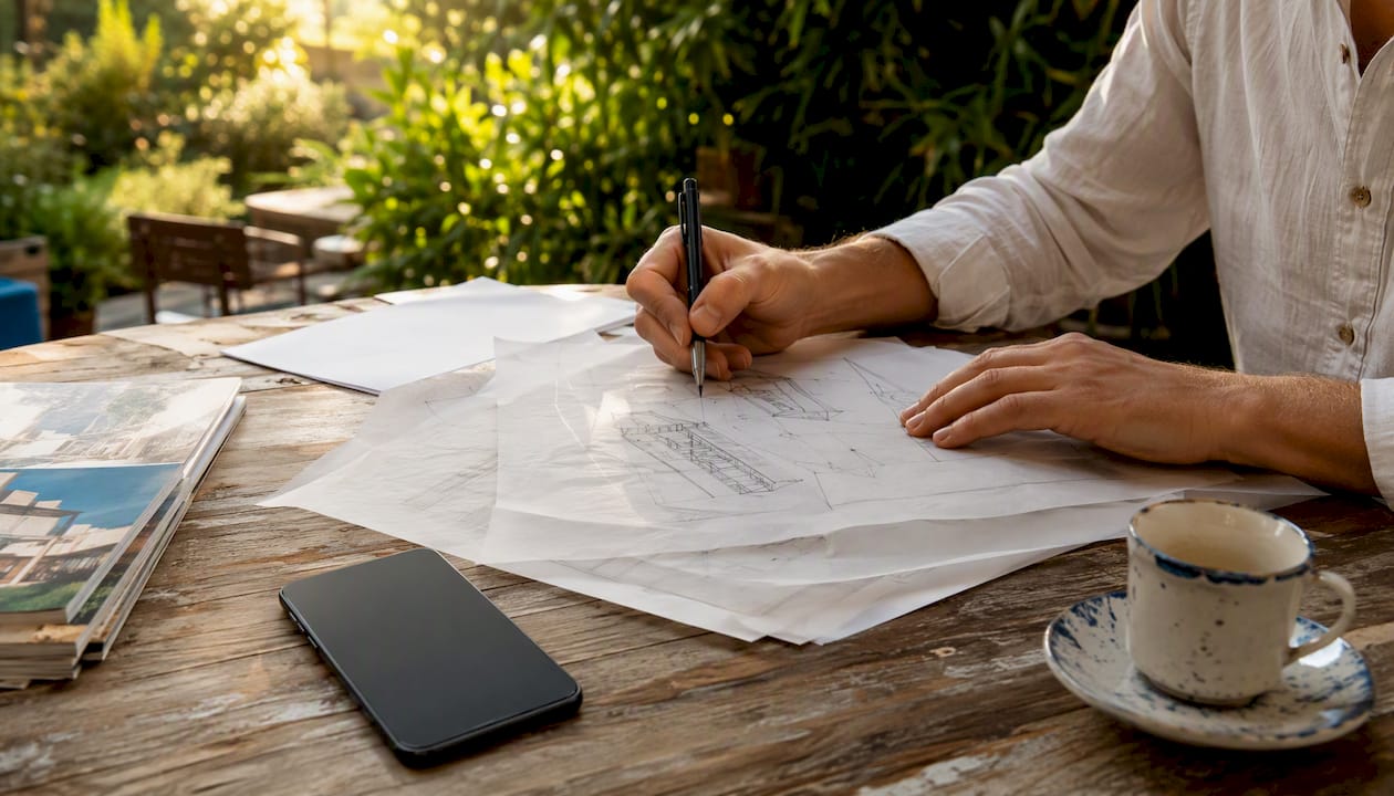 1786110553707_Hands-arranging-Florida-real-estate-plans Hands arranging Florida real estate plans