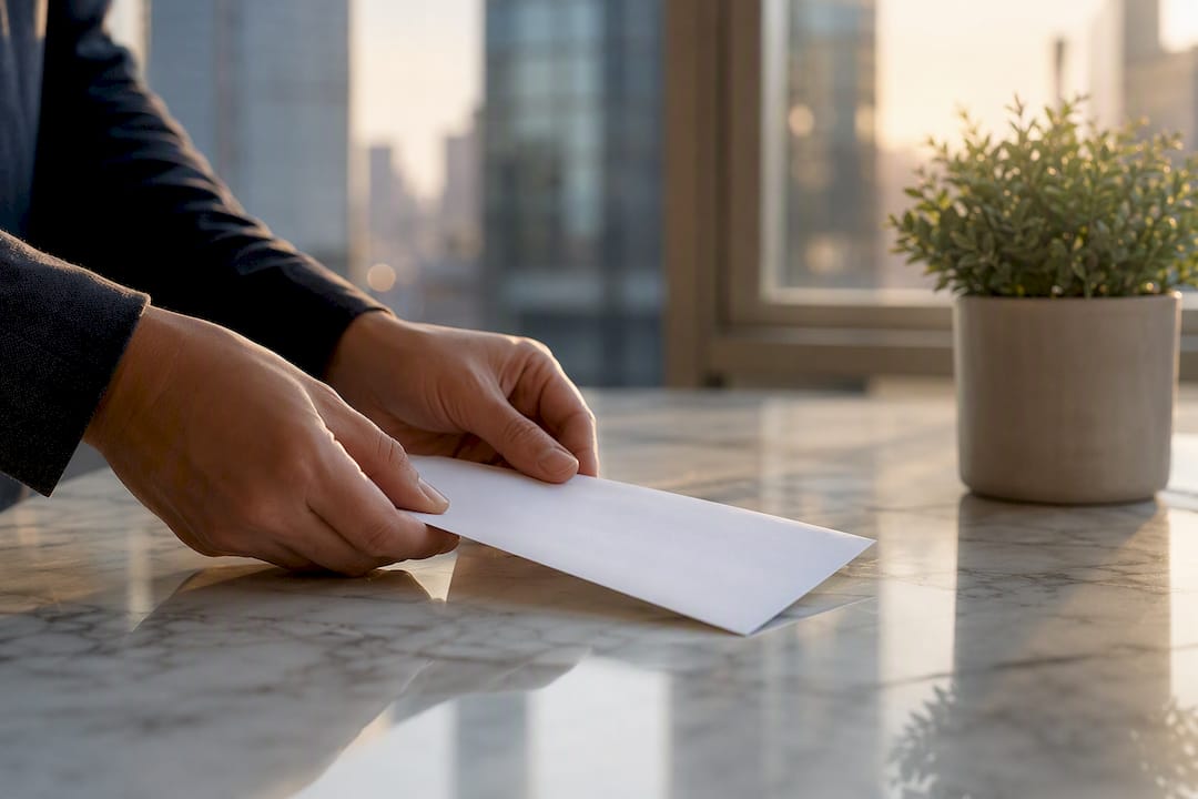 1787205943950_Hands-preparing-a-proof-of-funds-envelope-on-desk Hands preparing a proof of funds envelope on desk