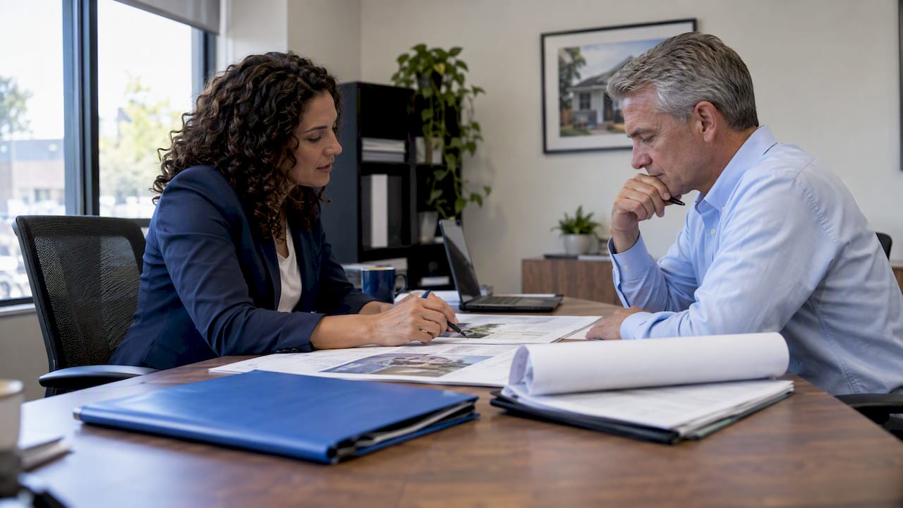 1790828311231_Investor-and-underwriter-reviewing-loan-ratios Investor and underwriter reviewing loan ratios