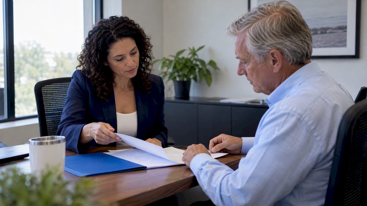 1791085270522_Investor-and-lender-reviewing-loan-closing-package Investor and lender reviewing loan closing package